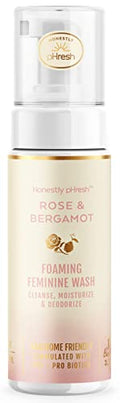 Honestly pHresh Natural Prebiotic & Probiotic Foaming Feminine Wash, pH Balanced with Essential Minerals