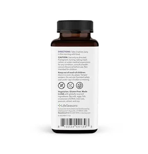 NeuroQ Daily Essentials Multivitamin – High‑Potency Brain & Body Support with Choline 550 mg, PQQ, CoQ10, Alpha Lipoic Acid LifeSeasons