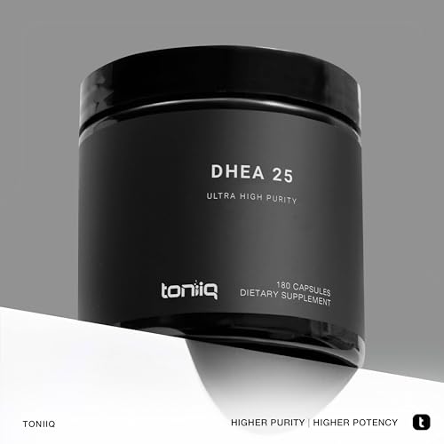 Toniiq Ultra High Strength DHEA Capsules - DHEA for Men and Ladies - 25mg Micronized ToniiqBuy Supplements Australia