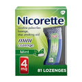 Nicorette 4 mg Mini Nicotine Lozenges to Quit Smoking - Mint Flavored Stop NicoretteBuy Supplements Australia