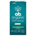 o.b. Organic Tampons, Made with 100% Organic Cotton, Proven 8 Hour Leak Protection, Super, 24 Count