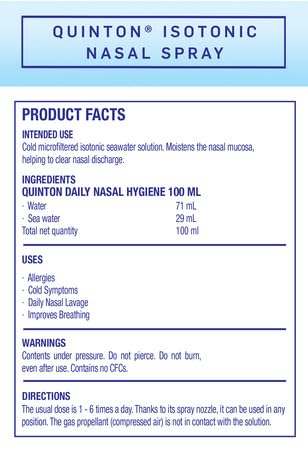 Quicksilver Scientific Quinton Daily Nasal Spray 3.38 FL OZ (100mL) Quicksilver ScientificBuy Supplements Australia
