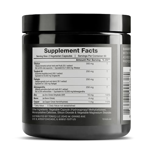 Elite T Formula: 75,000mg Power Capsules - Enhanced with Tribulus (95% Saponins) ToniiqBuy Supplements Australia