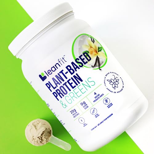 LeanFit Plant-Based Protein & Greens Natural Vanilla – 20g Plant Protein + 4 Leafy Greens LeanFitBuy Supplements Australia