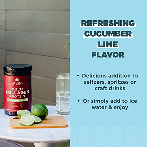 Ancient Nutrition Collagen Powder Protein, Multi Collagen Protein, Cucumber Lime, Hydroly Ancient NutritionBuy Supplements Australia