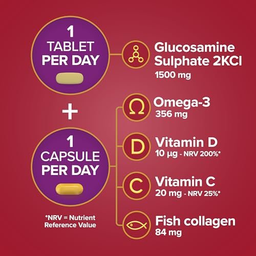 Seven Seas JointCare Max, With High-Strength Glucosamine plus Omega-3, Collagen Seven SeasBuy Supplements Australia