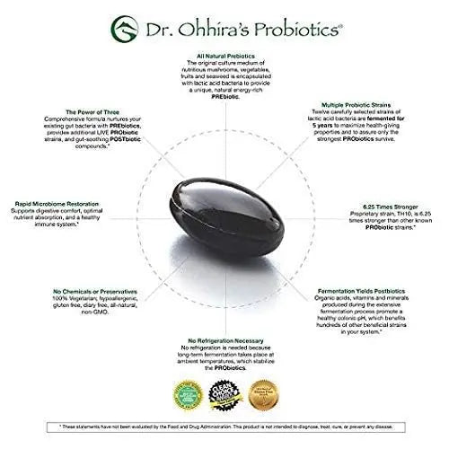 Dr. Ohhira's Probiotics Professional Formula - 120 Capsules with Bonus 5 Travel Size Samples (10 Capsules Bonus) Essential FormulasBuy Supplements Australia