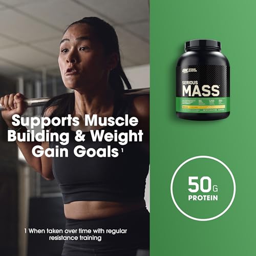Optimum Nutrition Serious Mass, Weight Gainer Protein Powder with Creatine, Added Optimum NutritionBuy Supplements Australia