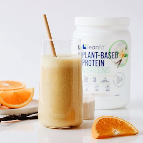 LeanFit Plant-Based Protein & Greens Natural Vanilla – 20g Plant Protein + 4 Leafy Greens LeanFitBuy Supplements Australia