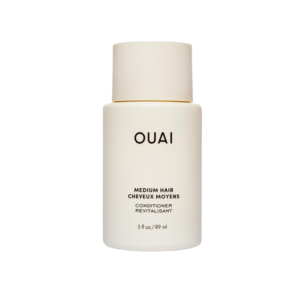 OUAI Medium Conditioner Travel Size - Hydrating Hair Conditioner with Coconut Oil, Babassu Oil, and Keratin - Strengthens, Repairs and Adds Shine - Paraben and Phthalate Free Hair Care Products (3 Oz) OUAIBuy Supplements Australia