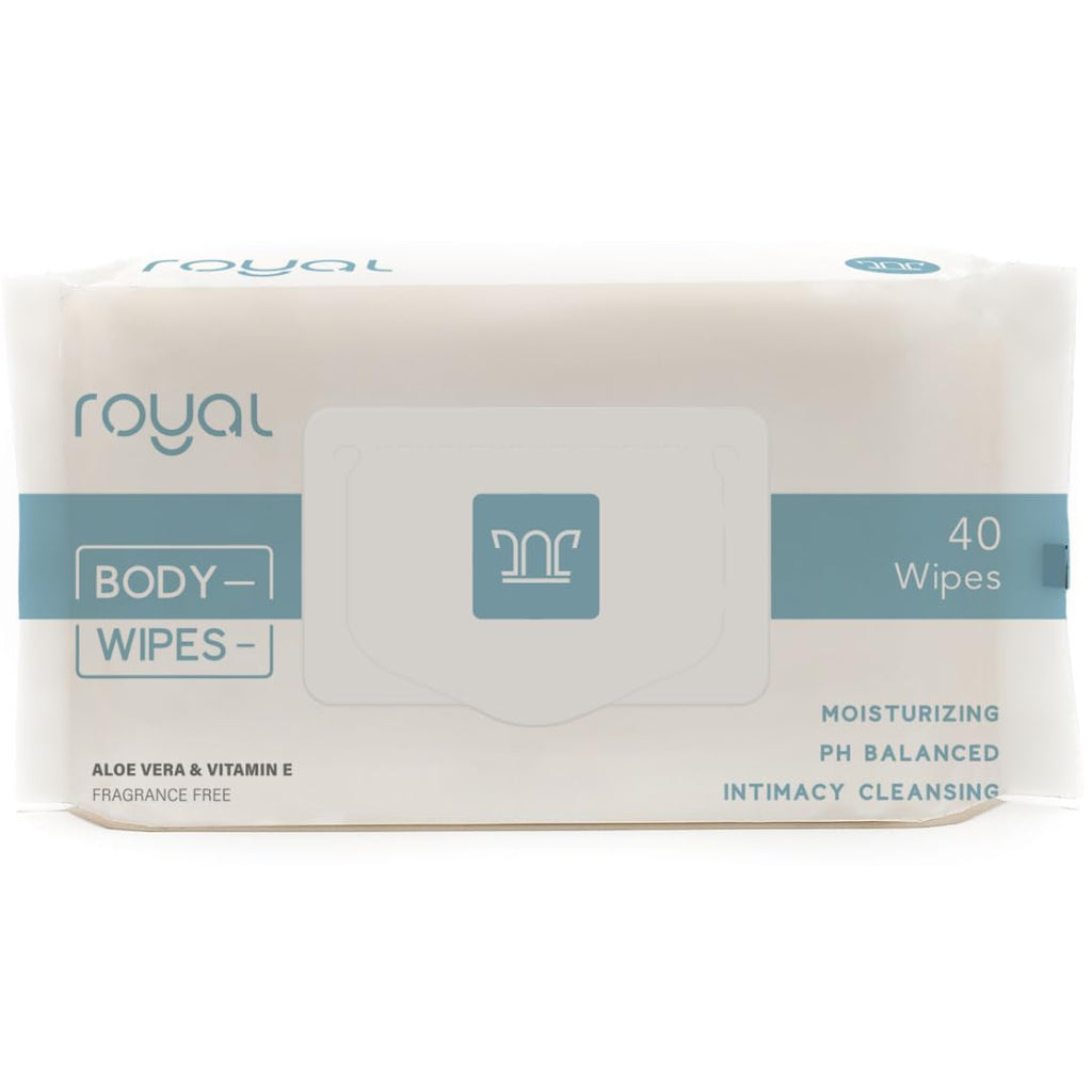 Royal Intimate Cleansing Feminine Wipes for Vaginal Hygiene, Personal Cleansing, Period Care