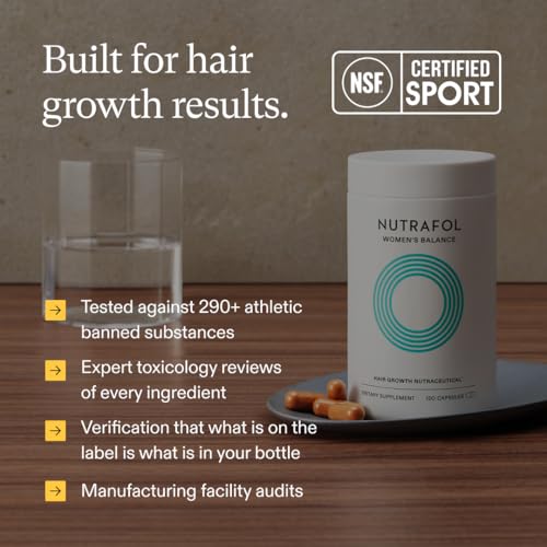 Nutrafol Women's Balance Hair Growth Supplements, Ages 45 and Up, Clinically Proven for Visibly Thicker Hair and Scalp Coverage, Dermatologist Recommended - 1 Month Supply NutrafolBuy Supplements Australia