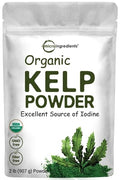 Organic Kelp Powder Supplement, 2lbs | Sustainably US Grown, Raw Ascophyllum Nodosum