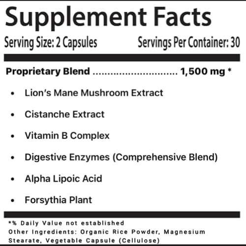 LL Supplement MindBoost Nootropic Brain & Focus Supplement – Lion’s Mane, B Vitamins & Alpha Lipoic Acid – Pharmacist Formulated – Gold Cap Edition – 60 Capsules L & L SupplementBuy Supplements Australia
