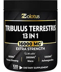 13in1 Tribulus Terrestris Capsules - 16000mg Per Serving with Maca, Horny Goat Weed