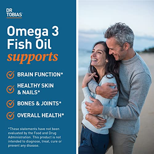 Dr. Tobias Omega-3 Fish Oil, Triple Strength, Supports Brain & Heart Health, 2000 mg Dr. TobiasBuy Supplements Australia