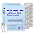 Vive L'Amour 15mg Hyaluronic Acid Vaginal Suppositories (2-Pack, 24 Count), Vaginal Moisturizer, Continuous Hydration, Relieves Vaginal Dryness, Restores Natural Softness & Elasticity, Vaginal Health Vive L'AmourBuy Supplements Australia