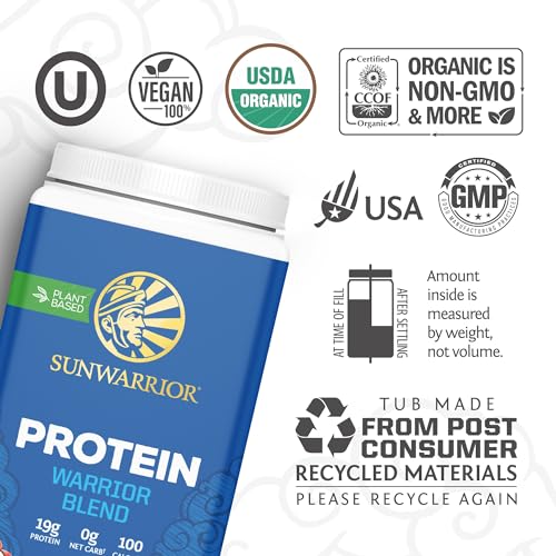 Vegan Organic Protein Powder Plant-based | BCAA Amino Acids Hemp Seed Soy Free SunwarriorBuy Supplements Australia