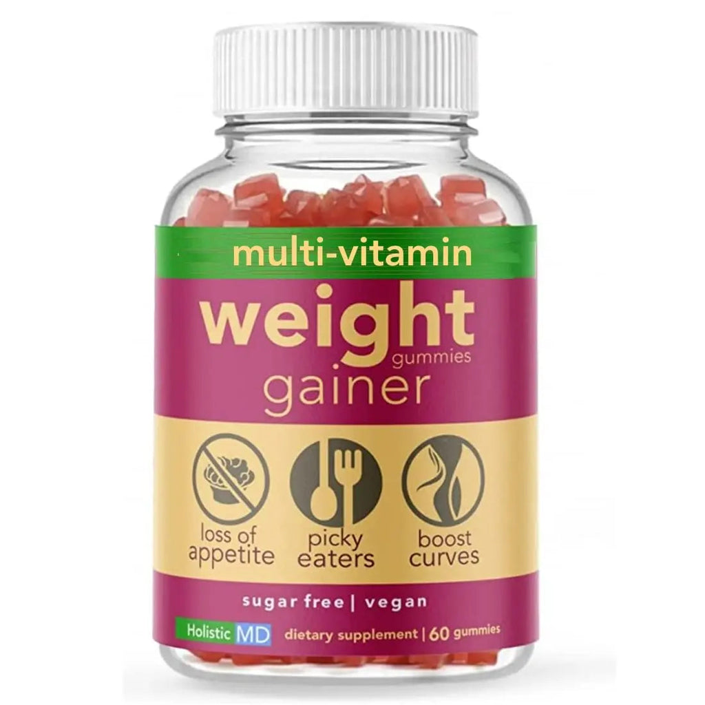 Holistic MD Gainer Gummies for Women Men Elderly and Kids | Clinically Studied Ingredients | 10 in 1 with L-Lysine Gentian Root Vitamin B | Holistic MD