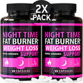 NuttraFaza INC (2 Pack) Night Time Weight Loss Pills for Women Belly Fat Burner 