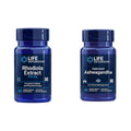 Life Extension Rhodiola and Ashwagandha Extract Bundle, Rhodiola rosea and ashwagandha Supplements, 60 Capsules Each Life Extension buy supplements Au