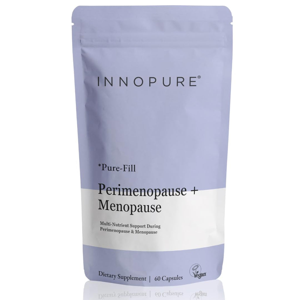 INNOPURE Perimenopause & Menopause Complex for Women (2 Month Supply) Red Clover, Wild Yam, Maca, Sage and Vitamins Including B6 for Hormone Regulation, Clean Label (Pure-Fill) 60 Capsules INNOPUREBuy Supplements Australia