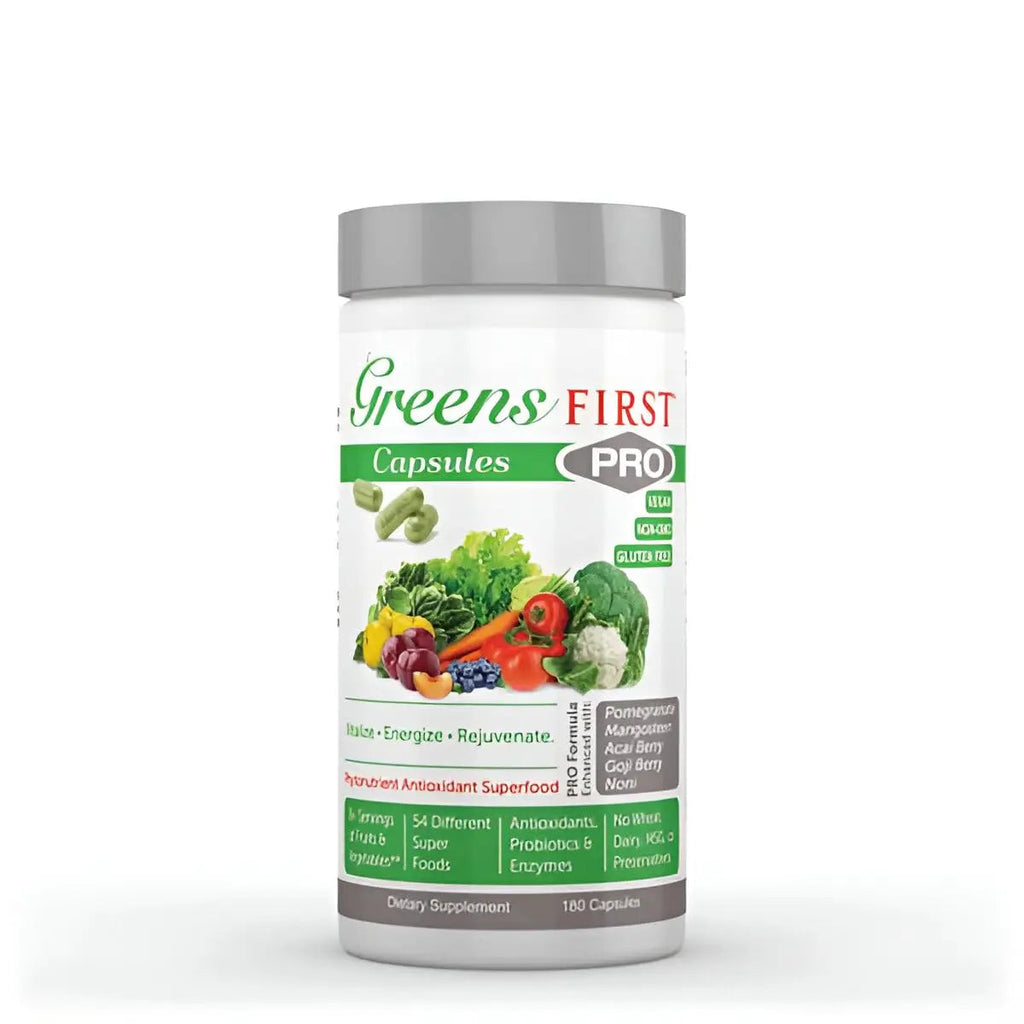 Greens First Phytonutrient Capsules - 49 Antioxidant-Rich Superfoods with Organic Fruits & Veggies, Prebiotics, Probiotics Greens FirstBuy Supplements Australia