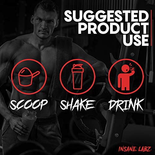 Insane Labz Psychotic Clear, Fully Disclosed, Clinically Dosed Pre Workout Powder, Extreme Lasting Energy, Focus and Endurance with, OxyGold and AMPiberry, 20 Srvgs (Fruit Punch, 20 Servings)