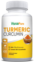 NusaPure Turmeric Curcumin 600 mg 60 Capsules Turmeric 95% Curcuminoids Dietary Supplement NusaPureBuy Supplements Australia