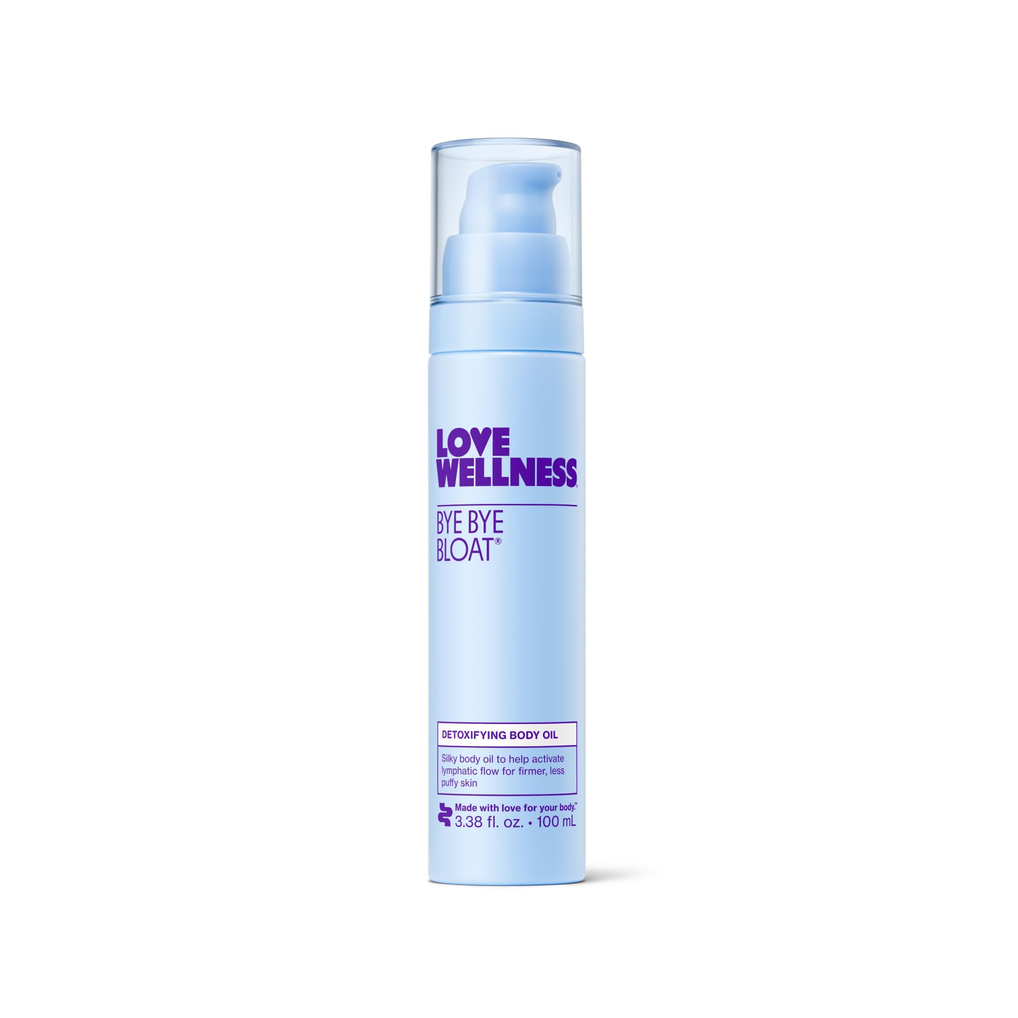 Love Wellness Bye Bye Bloat Detoxifying Body Oil | Lymphatic Drainage Oil to Hydrate, Depuff & Awaken Skin | Reduce Swelling Massage Oil for Women with Peppermint, Grapefruit & Rosemary Oil |100 mL Love WellnessBuy Supplements Australia