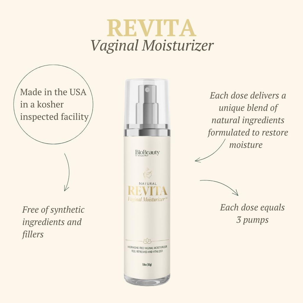 Revita Vaginal Moisturizer Cream, Hormone-Free Vaginal Moisturizer with Shea Butter, Hyaluronic Acid, Cocoa Butter, Vitamin E, Natural Oils & Beeswax - Gentle Hydration for Comfort & Balance, 1.8oz BIOLABS PRO buy supplements Au
