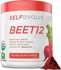 selfevolve Beet12 - Organic Beet Root Powder Enhanced with Vitamin B12, Nitric Oxide Booster