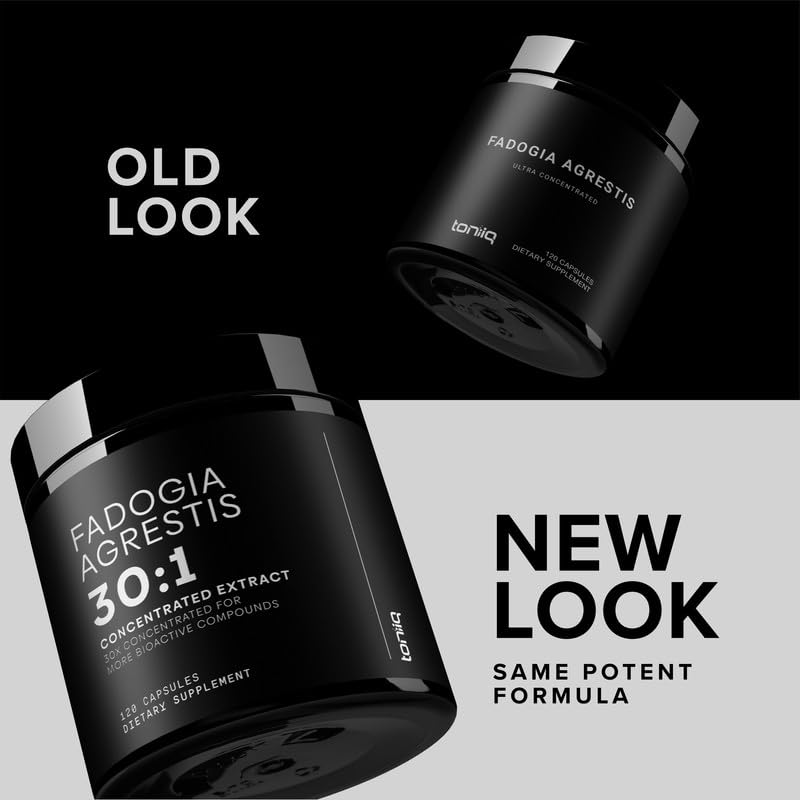 Toniiq Fadogia Agrestis - Ultra High Potency 30:1 Extract - 1200mg Per Serving - Highly Concentrated - Third-Party Lab Tested - 120 Capsules Toniiq buy supplements Au