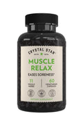Crystal Star Muscle Relax (60 Capsules) – Herbal Relief from Sore Muscles, Cramps & Spasms – Valerian Root, Jamaica Dogwood & Cramp Bark - Non-GMO Crystal StarBuy Supplements Australia