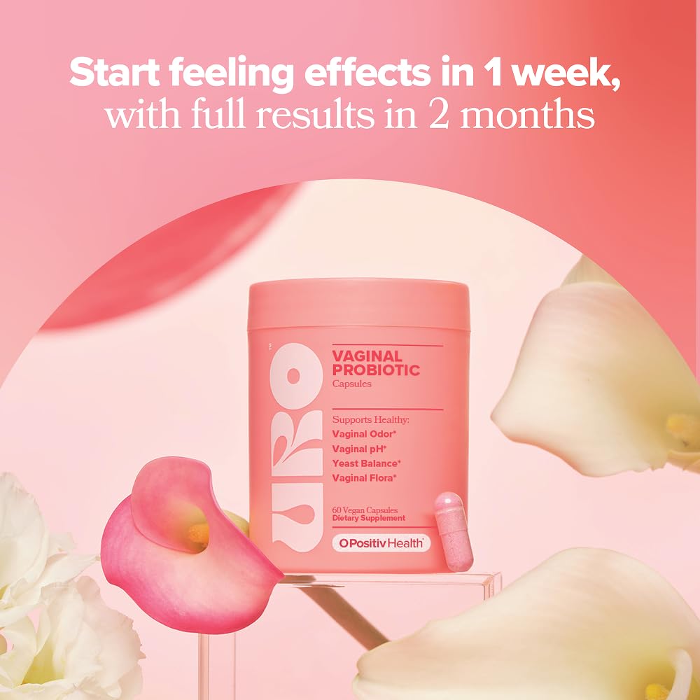 O Positiv URO Vaginal Probiotics for Women pH Balance with Prebiotics & Lactobacillus – Vaginal Health Supplement – Promote Healthy Vaginal Odor & Flora, 60 Count (Pack of 1), 1 Month Supply O PositivBuy Supplements Australia