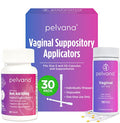 Pelvana Boric Acid Suppositories 30 + 30 Applicators + 100 pH Test Strips = 160 Piece 