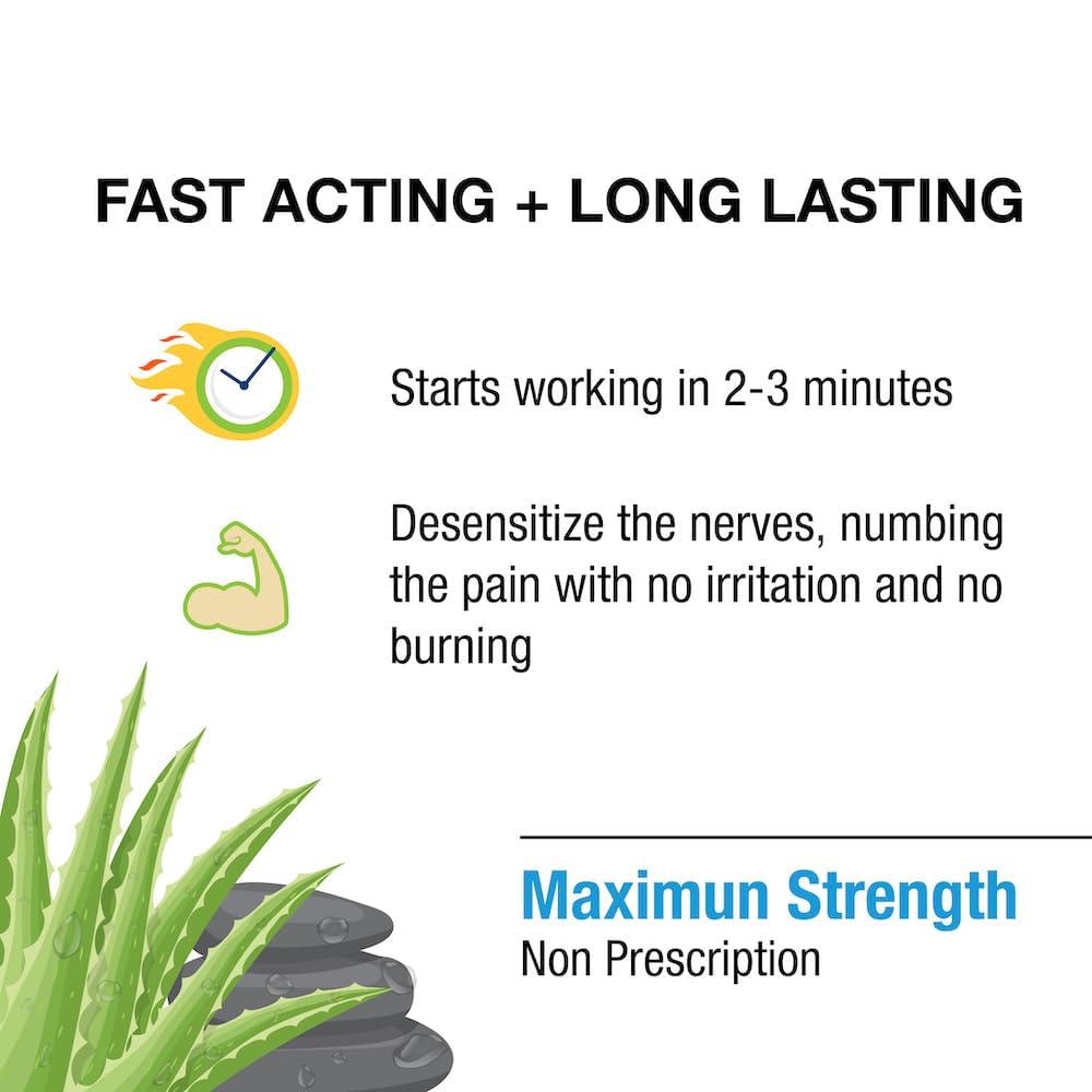 Puregen Labs Lidocaine 5% Anorectal (hemorrhoidal) Cream Maximum Strength | Enriched with Aloe-Vera | 6 Oz P Puregen Labs buy supplements Au
