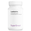 White supplement bottle labeled 'Lactoxira' by SuperSmart on a white background
