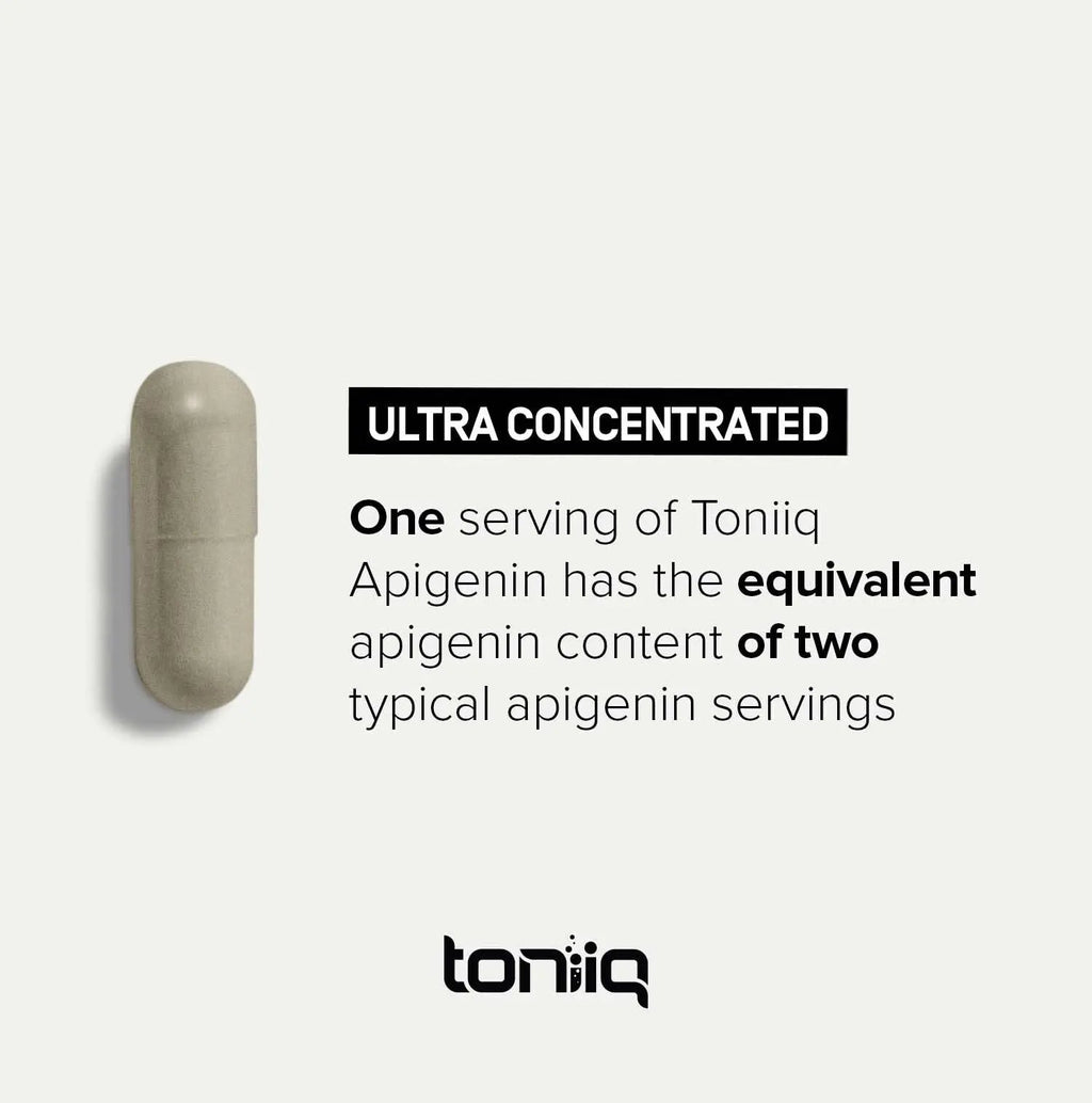 Toniiq Ultra High Strength Liposomal Apigenin - 100mg Formula - Highly Bioavailable for Superior Absorption - 180 Vegetarian Capsules Toniiq buy supplements Au