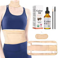 R3 KAYOIL Castor Oil Packs - Organic and Reusable Packs for Stomach and Neck Set 