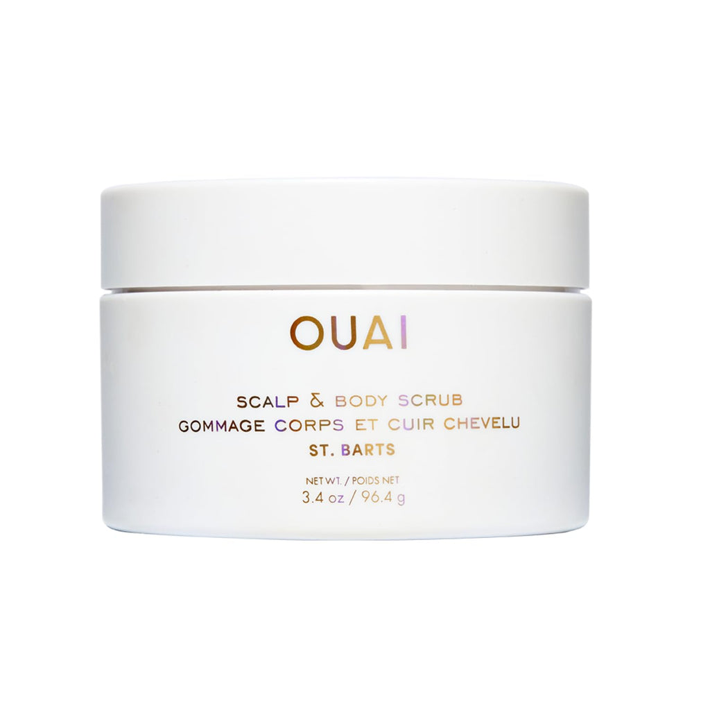 OUAI Scalp & Body Scrub, St. Barts Travel Size - Exfoliating Body Scrub with Sugar & Coconut Oil Blend for Smooth, Moisturized Skin - Gentle Scalp Exfoliator for Removing Product Build Up (3.4 oz) OUAIBuy Supplements Australia