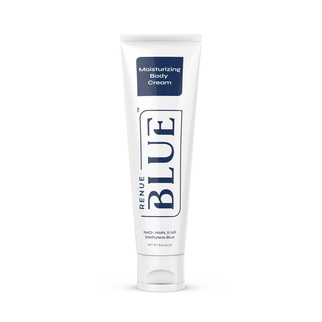 Renue Blue Methylene Blue Moisturizing Body Cream – Liposomal NAD+ Complex with Antioxidants, Peptides, and Botanical Extracts for Hydrated, Healthier‑Looking Skin Renue By ScienceBuy Supplements Australia