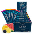 DripDrop Hydration - Electrolyte Powder Packets - Watermelon, Berry, Orange, Lemon 