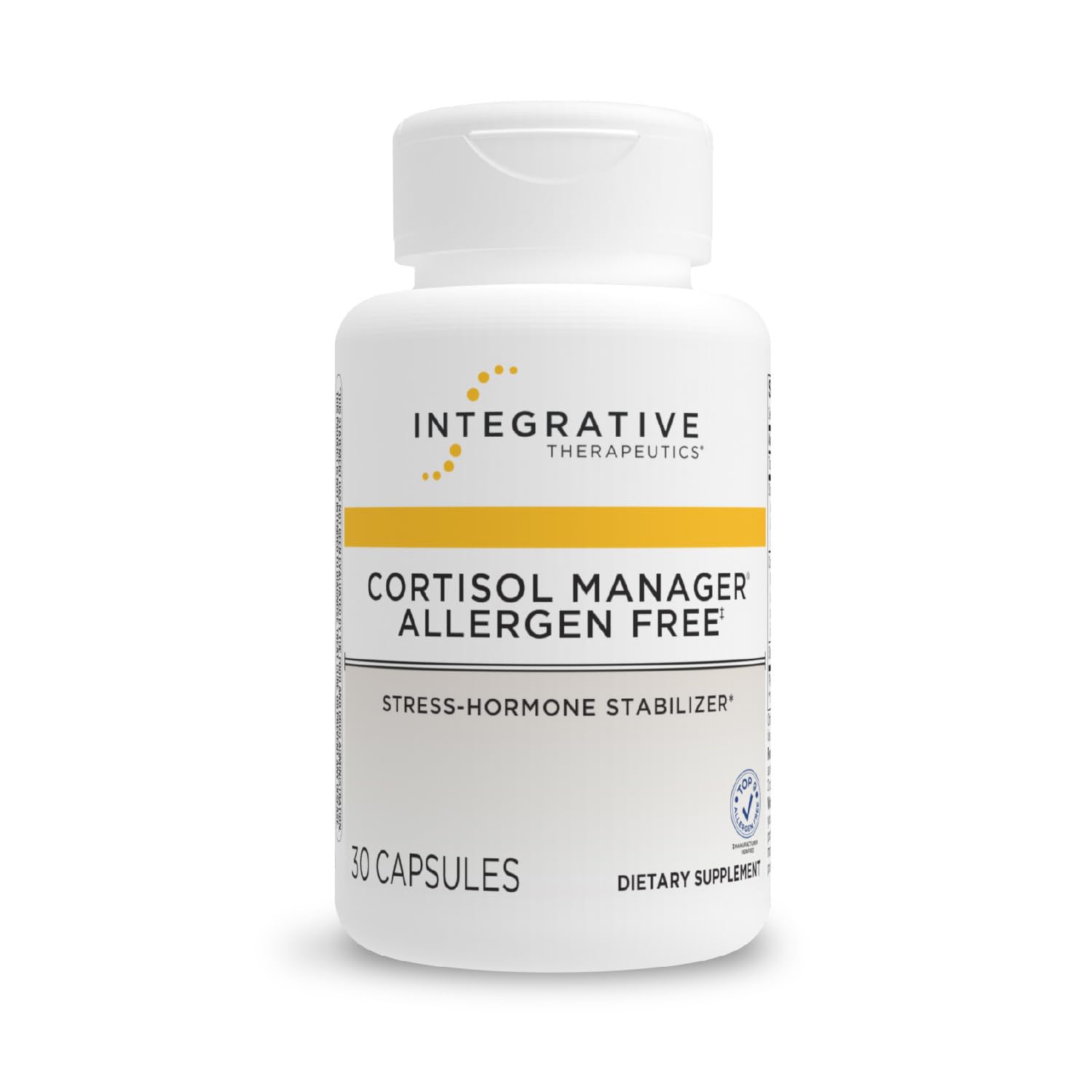 Integrative Therapeutics Cortisol Manager Allergen Free - Adrenal Health Support Supplement for Healthy Stress Response* - Vegan, Non-Dairy & Gluten-Free - 30 Capsules (15 Servings) Integrative TherapeuticsBuy Supplements Australia