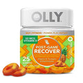 OLLY Post-Game Recover Workout Gummy Rings, Vitamin D, Turmeric, Electrolytes, Pineapple