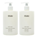 OUAI Hand Wash Full Size, Dean Street - Liquid Hand Soap with Jojoba, Avocado, & Rose Hip Oil for Replenished Skin - Gentle Exfoliating Kitchen & Bathroom Soap - (2 Pack, 16 Fl Oz Each) OUAIBuy Supplements Australia