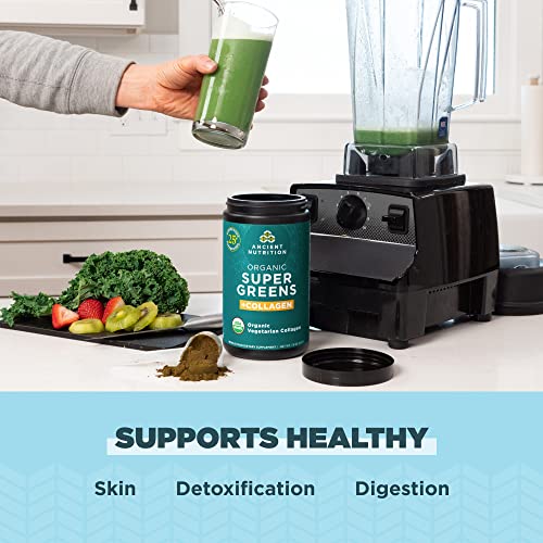 Ancient Nutrition Supergreens Powder, Organic Superfood Powder with Collagen Ancient NutritionBuy Supplements Australia