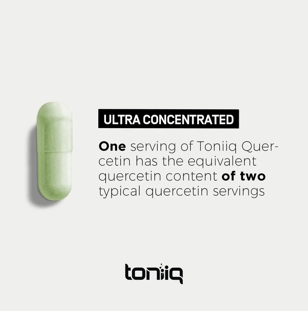 Toniiq Ultra High Purity Quercetin Capsules - 95%+ Highly Purified and Bioavailable - 1000mg Per Serving - 120 Capsules Quercetin Supplement Toniiq buy supplements Au