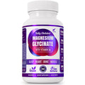 Folona Magnesium Glycinate with Vitamin B6 Research Proven to Enhance Absorption, 1350mg Fully Chelated - Supports Sleep, Stress Relief, Energy, Muscle Cramps - Gluten Free, NonGMO, 180 Vegan Capsules FOLONABuy Supplements Australia