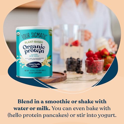Four Sigmatic Organic Vegan Protein Powder | 18g Plant-Based Protein per Serving Four SigmaticBuy Supplements Australia